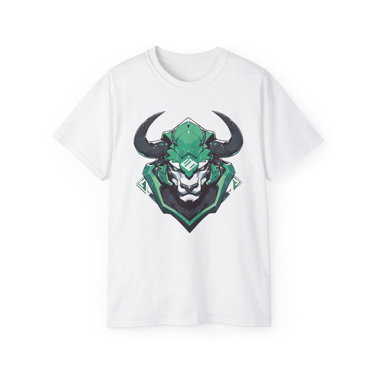 100% Cotton Short Sleeve Tee | Mascot-Bull-011