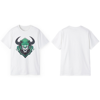 100% Cotton Short Sleeve Tee | Mascot-Bull-011