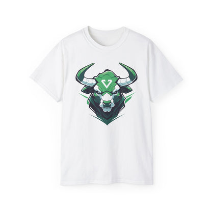 100% Cotton Short Sleeve Tee | Mascot-Bull-012