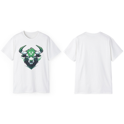 100% Cotton Short Sleeve Tee | Mascot-Bull-012