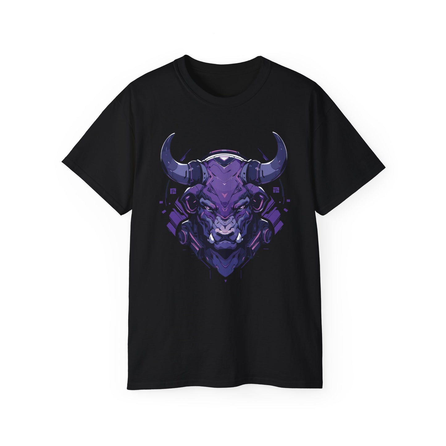 100% Cotton Short Sleeve Tee | Mascot-Bull-015