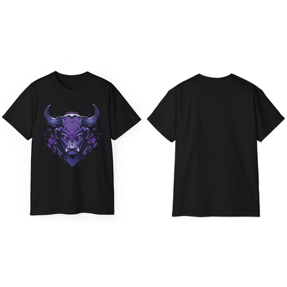 100% Cotton Short Sleeve Tee | Mascot-Bull-015