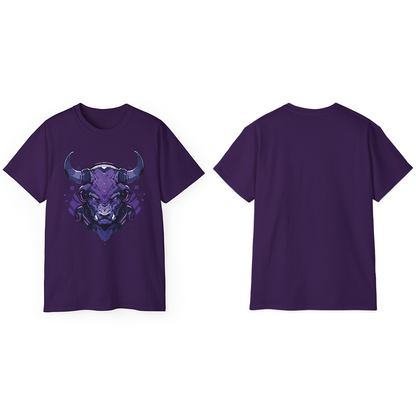 100% Cotton Short Sleeve Tee | Mascot-Bull-015