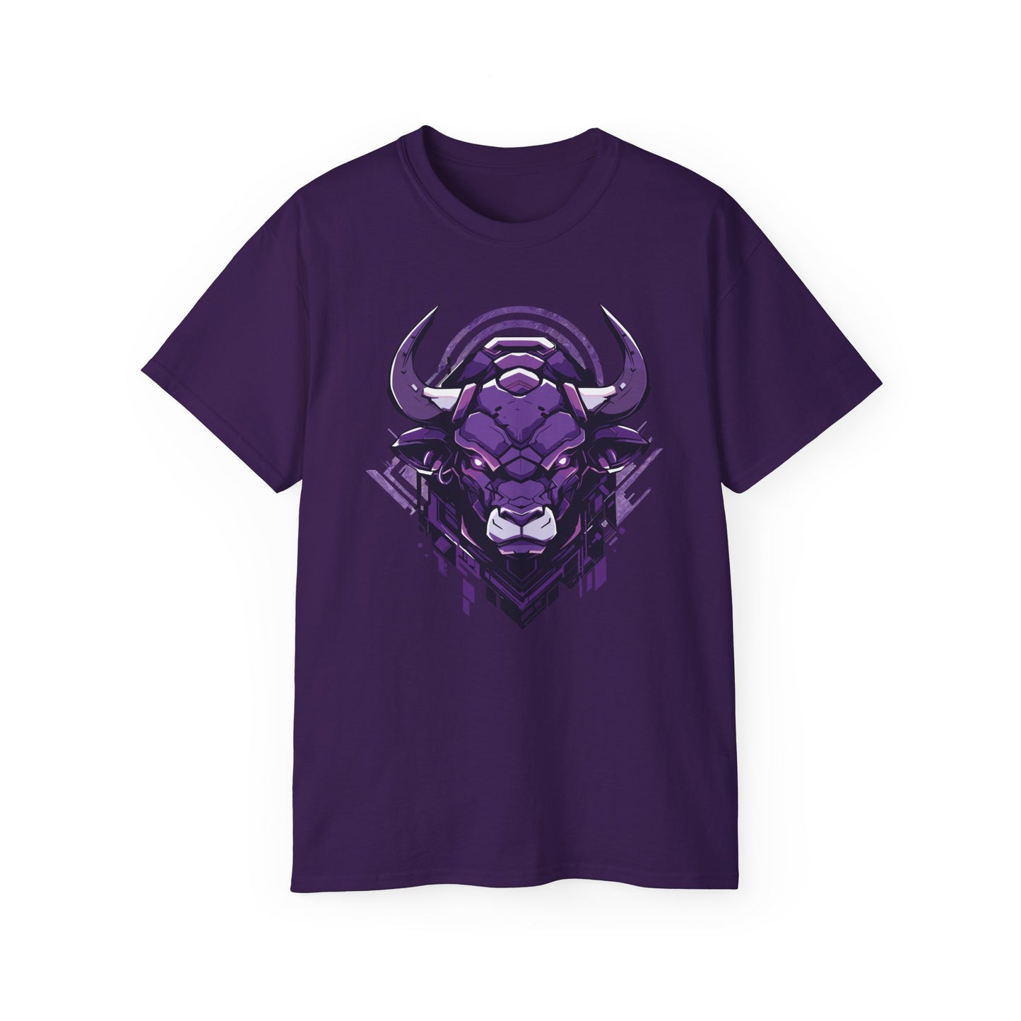 100% Cotton Short Sleeve Tee | Mascot-Bull-016