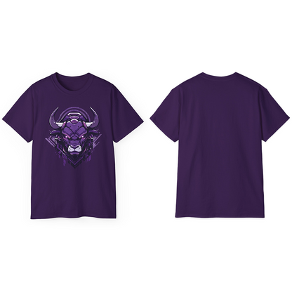 100% Cotton Short Sleeve Tee | Mascot-Bull-016