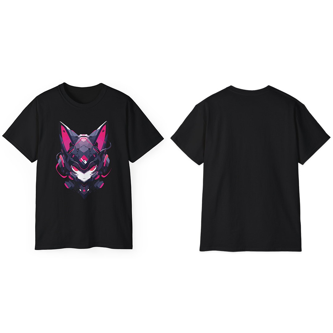 100% Cotton Short Sleeve Tee | Mascot-Cat-001