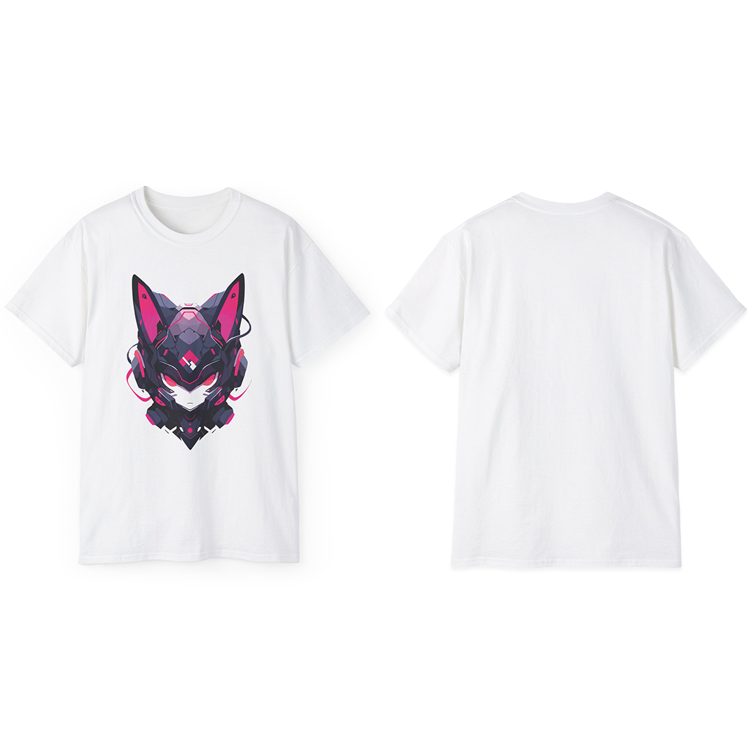 100% Cotton Short Sleeve Tee | Mascot-Cat-001