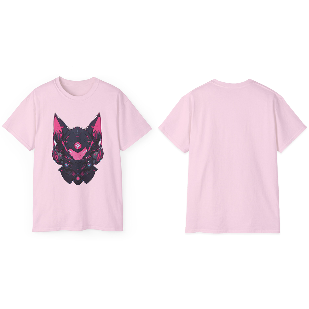 100% Cotton Short Sleeve Tee | Mascot-Cat-002