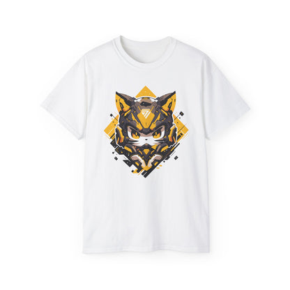 100% Cotton Short Sleeve Tee | Mascot-Cat-003