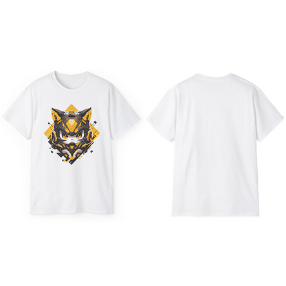 100% Cotton Short Sleeve Tee | Mascot-Cat-003