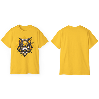 100% Cotton Short Sleeve Tee | Mascot-Cat-003