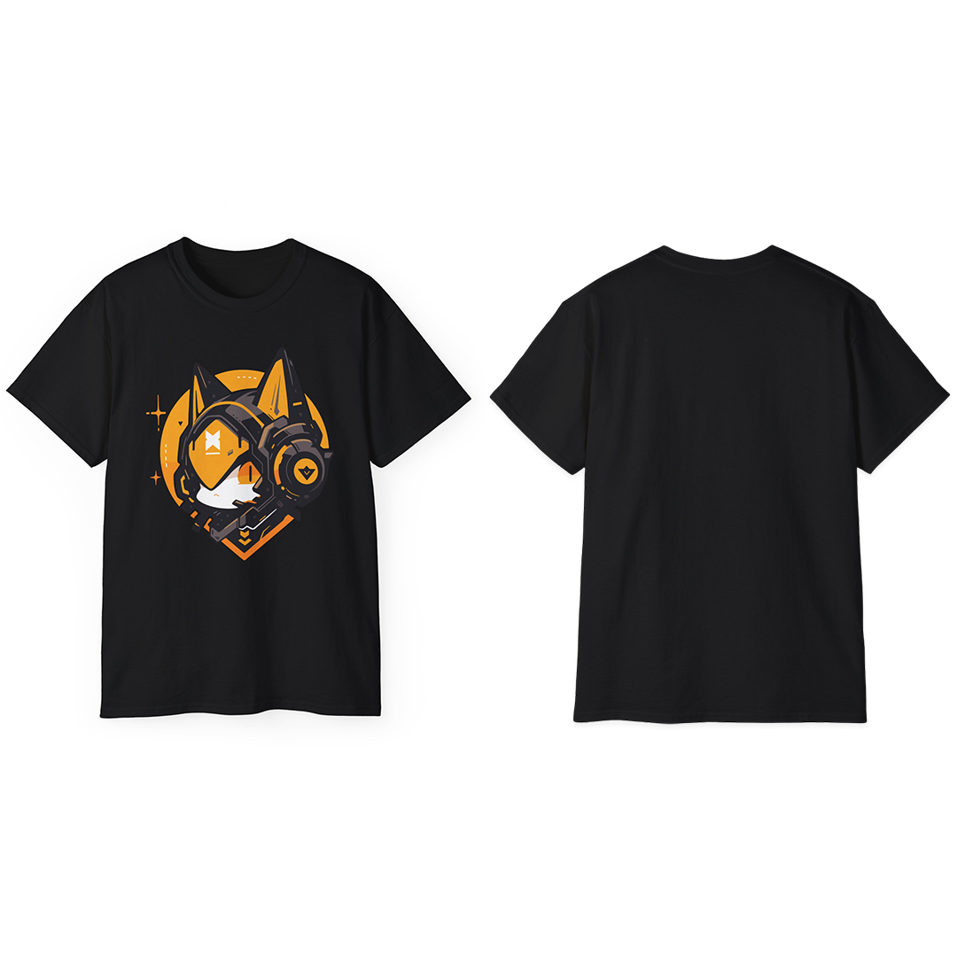 100% Cotton Short Sleeve Tee | Mascot-Cat-004