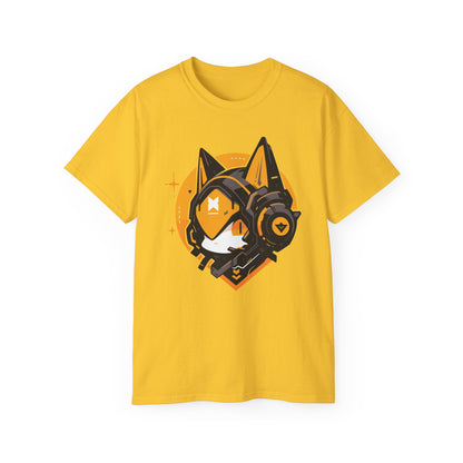 100% Cotton Short Sleeve Tee | Mascot-Cat-004