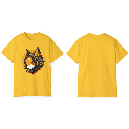 100% Cotton Short Sleeve Tee | Mascot-Cat-004