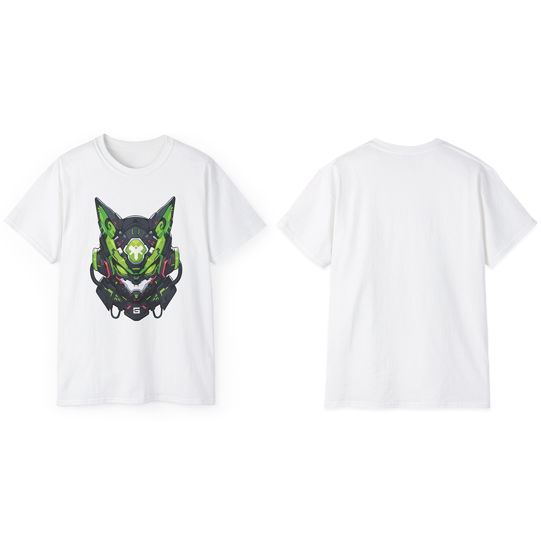 100% Cotton Short Sleeve Tee | Mascot-Cat-005