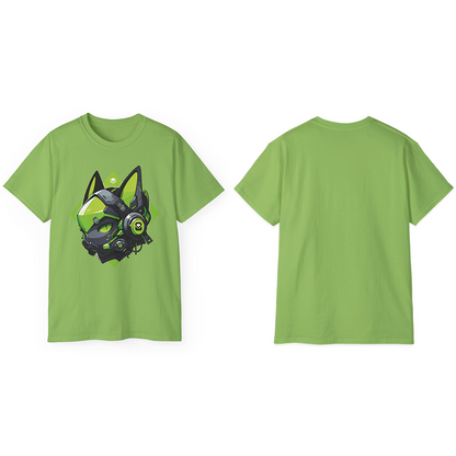 100% Cotton Short Sleeve Tee | Mascot-Cat-006