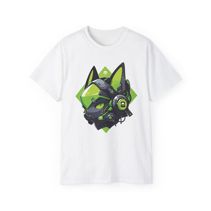 100% Cotton Short Sleeve Tee | Mascot-Cat-006