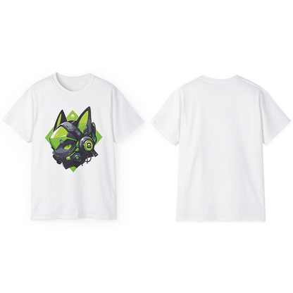 100% Cotton Short Sleeve Tee | Mascot-Cat-006