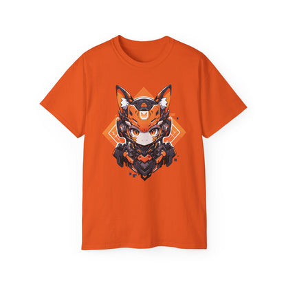 100% Cotton Short Sleeve Tee | Mascot-Cat-007