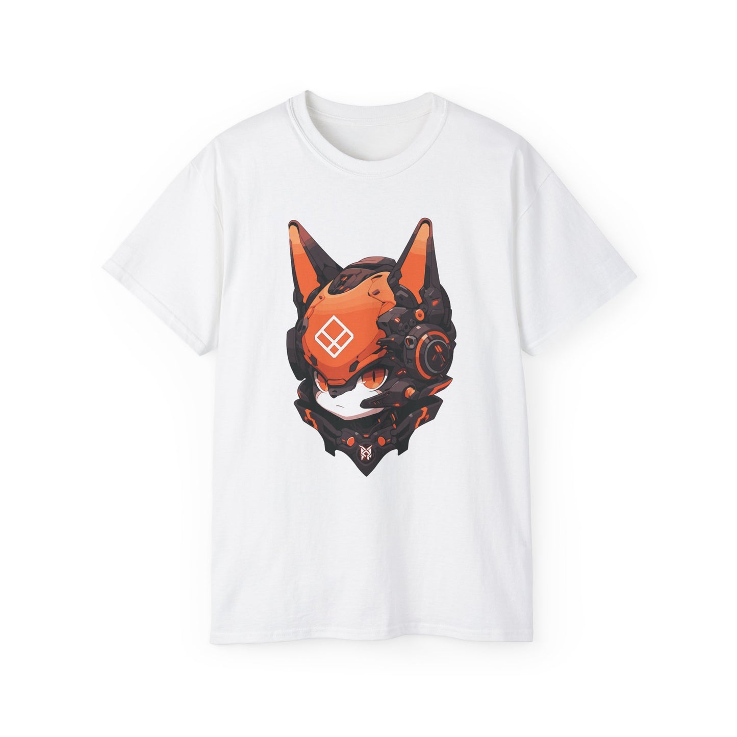 100% Cotton Short Sleeve Tee | Mascot-Cat-008