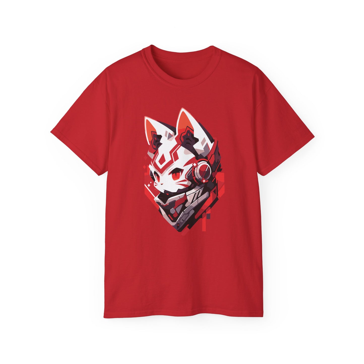 100% Cotton Short Sleeve Tee | Mascot-Cat-009