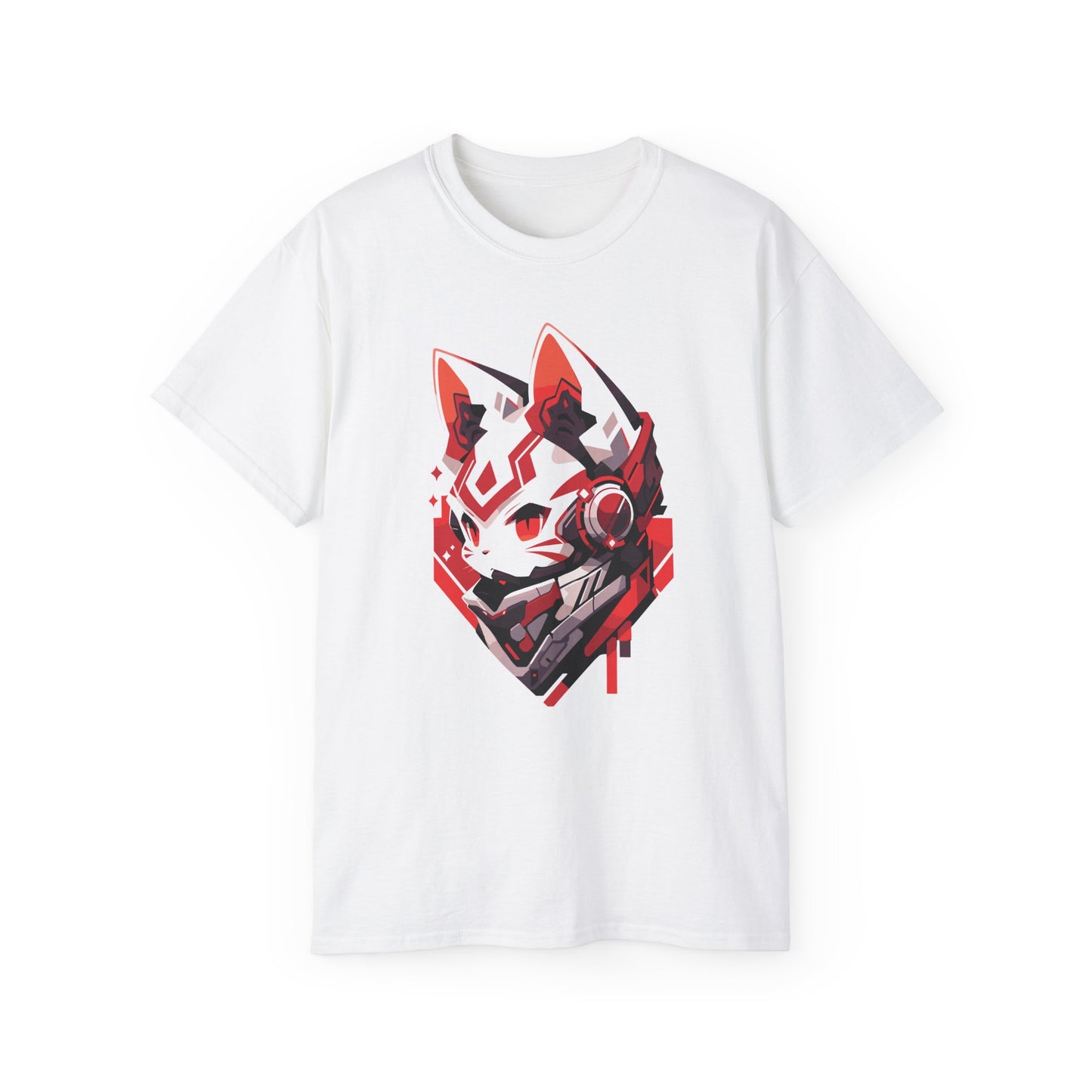 100% Cotton Short Sleeve Tee | Mascot-Cat-009