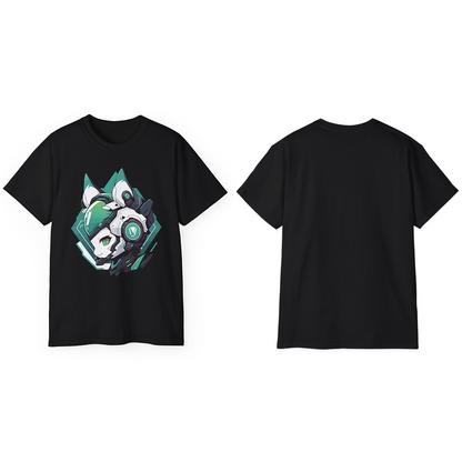 100% Cotton Short Sleeve Tee | Mascot-Cat-011