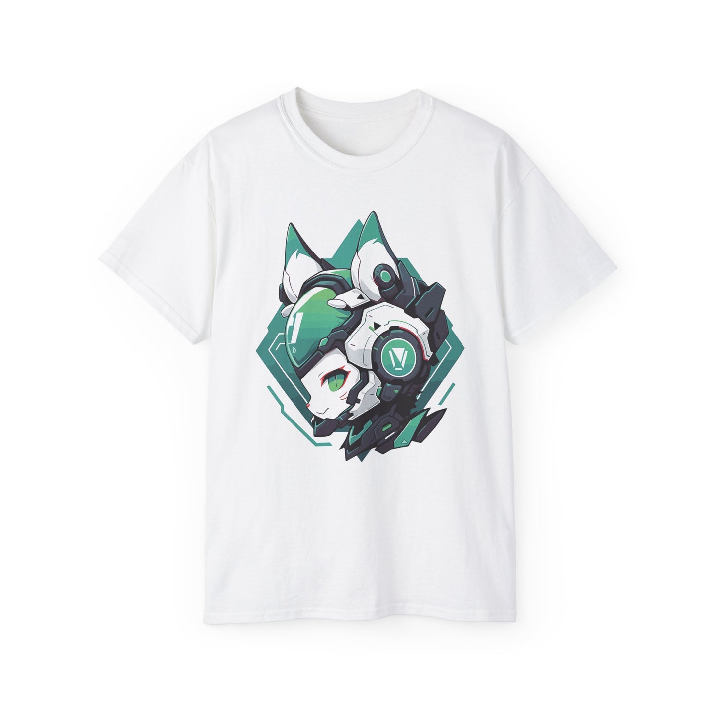 100% Cotton Short Sleeve Tee | Mascot-Cat-011