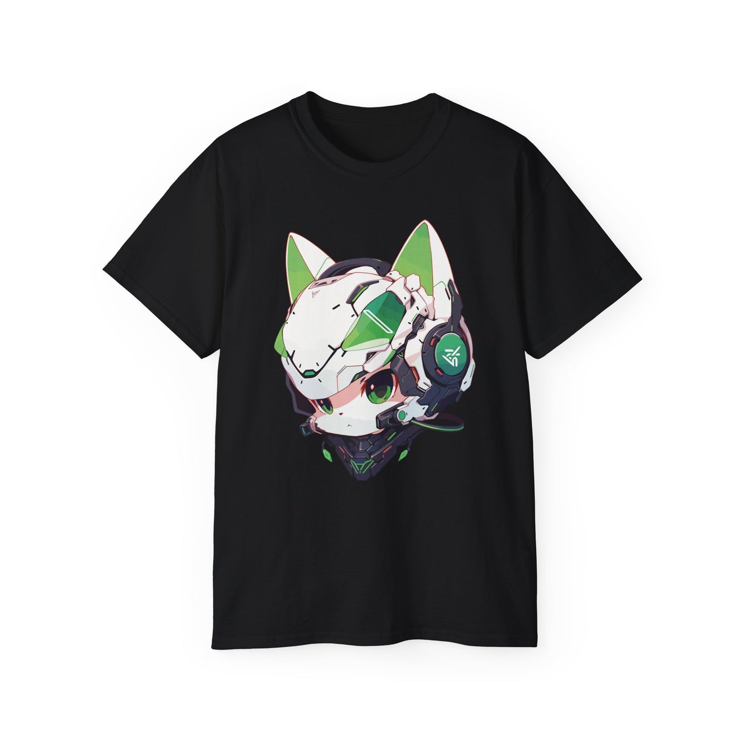 100% Cotton Short Sleeve Tee | Mascot-Cat-012