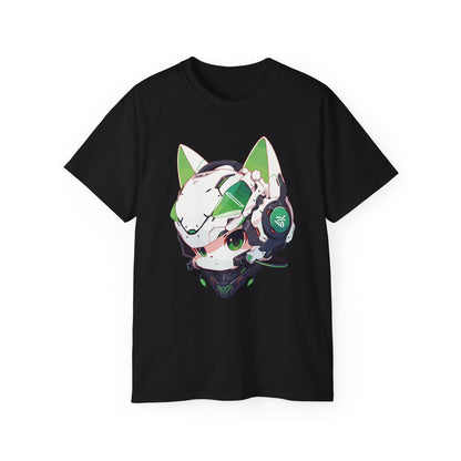 100% Cotton Short Sleeve Tee | Mascot-Cat-012