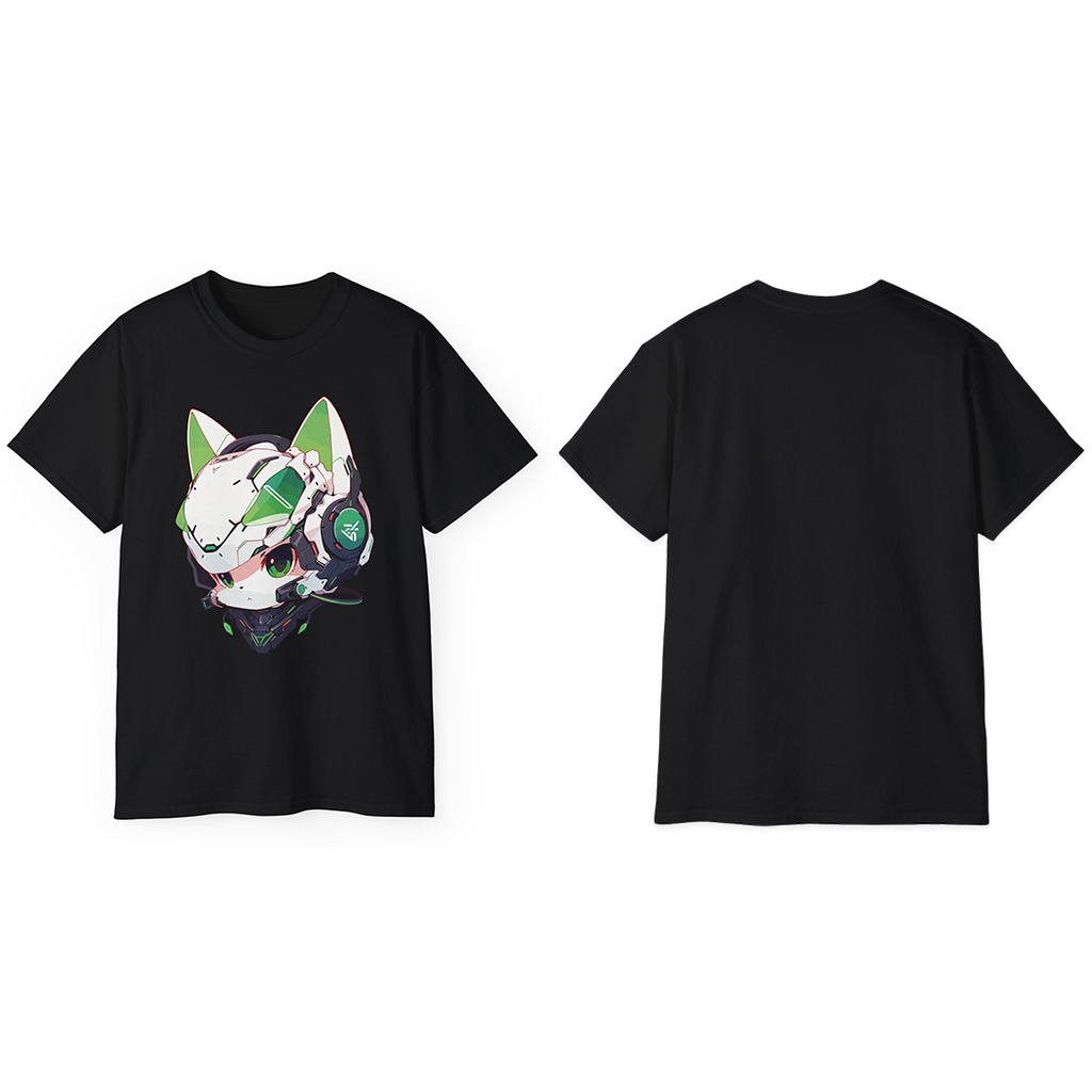100%纯棉短袖T恤 | Mascot-Cat-012