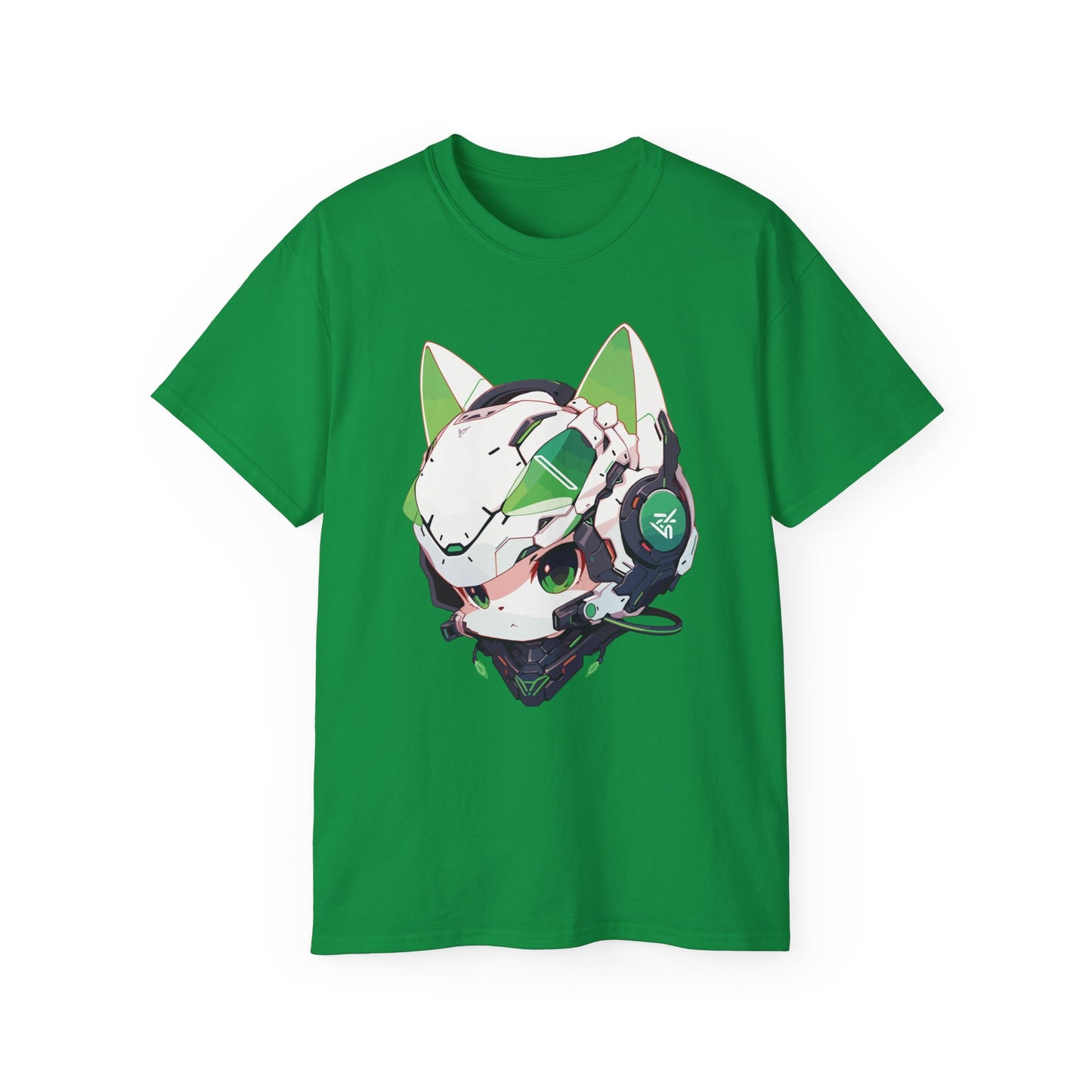 100% Cotton Short Sleeve Tee | Mascot-Cat-012