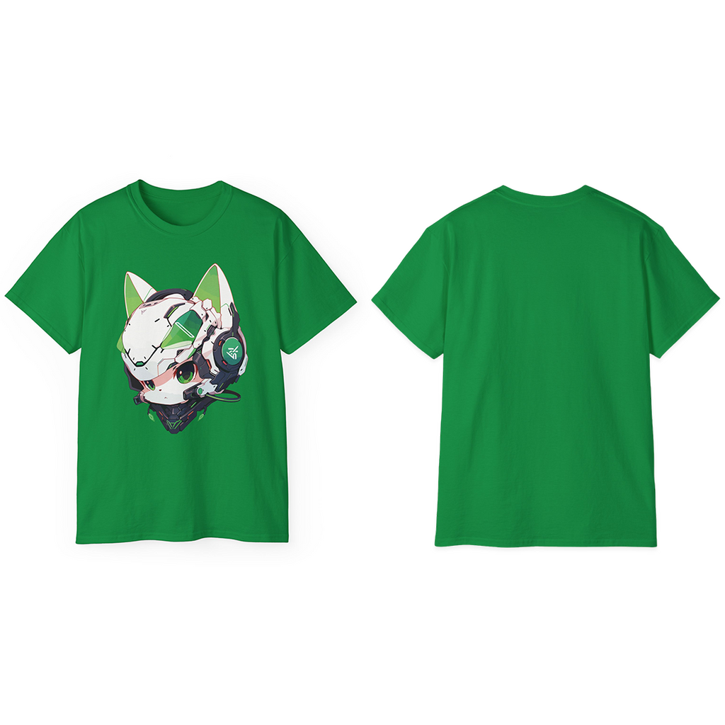 100%纯棉短袖T恤 | Mascot-Cat-012