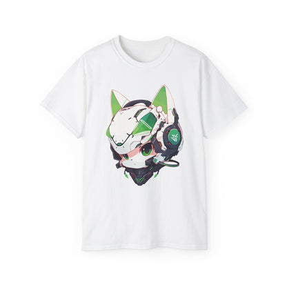 100% Cotton Short Sleeve Tee | Mascot-Cat-012