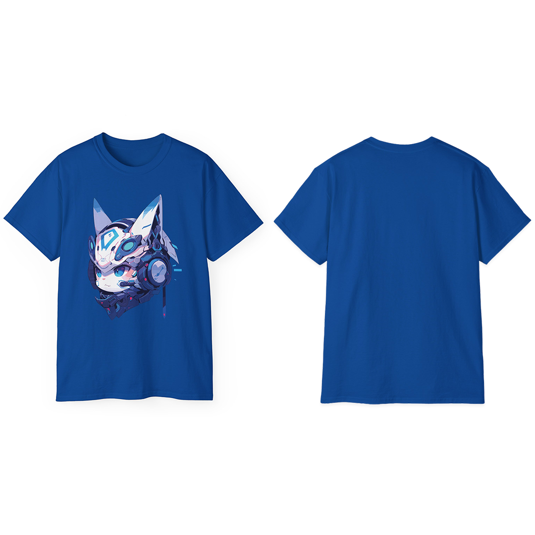 100% Cotton Short Sleeve Tee | Mascot-Cat-013