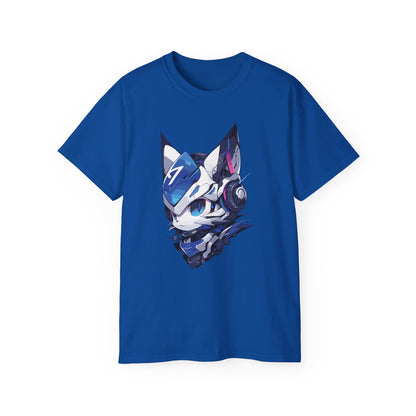 100% Cotton Short Sleeve Tee | Mascot-Cat-014