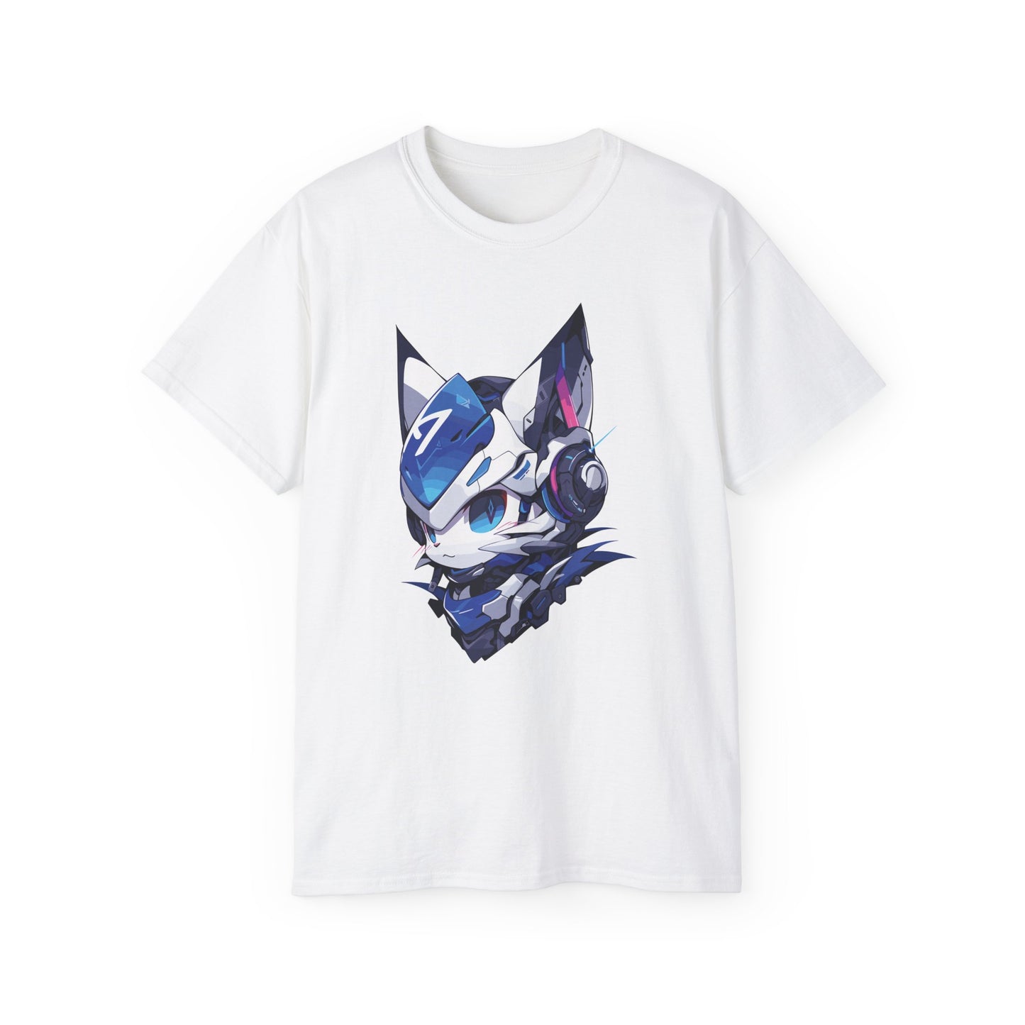 100% Cotton Short Sleeve Tee | Mascot-Cat-014