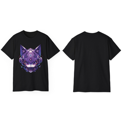 100% Cotton Short Sleeve Tee | Mascot-Cat-016