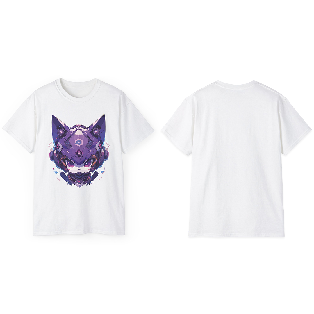 100% Cotton Short Sleeve Tee | Mascot-Cat-016