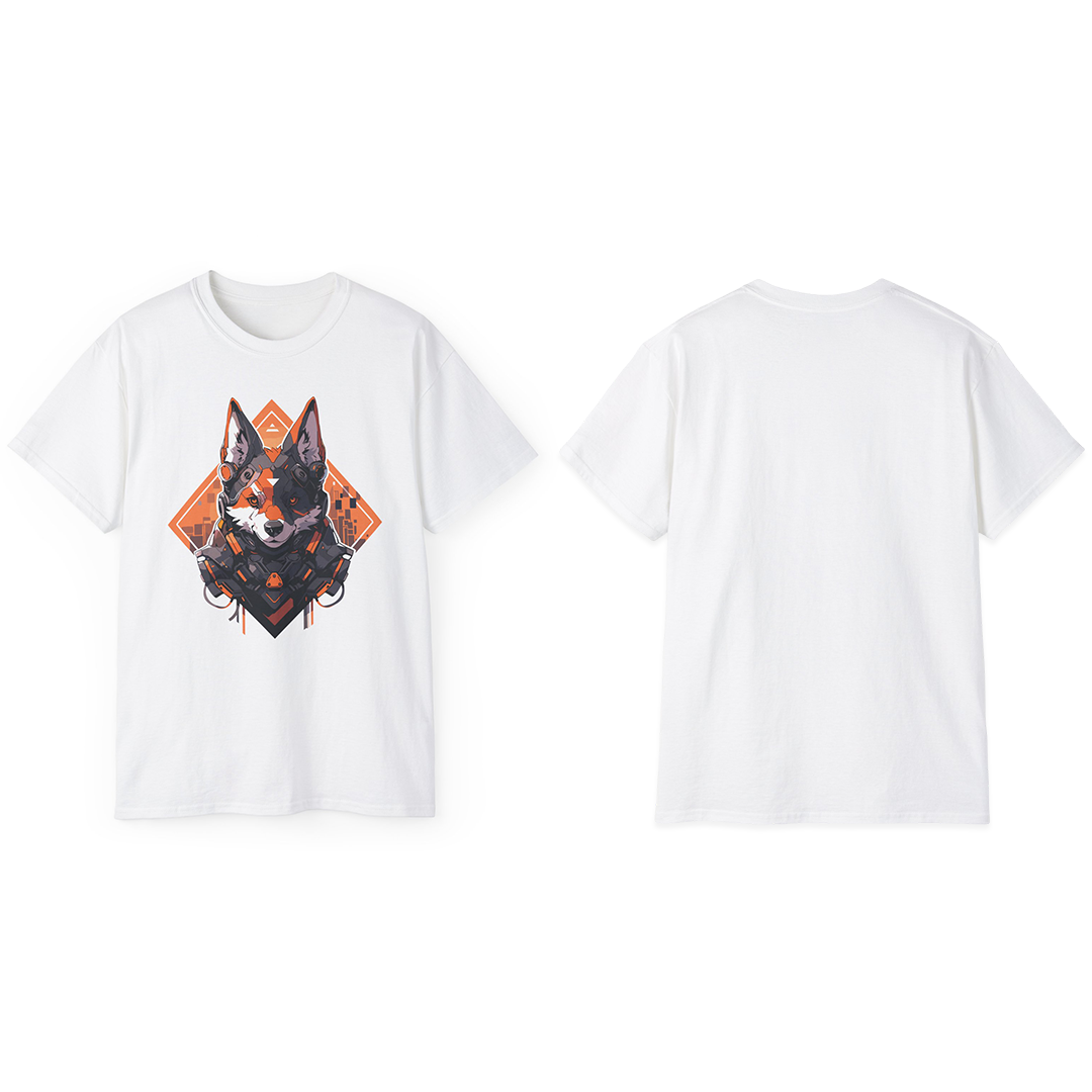 100% Cotton Short Sleeve Tee | Mascot-Dog-007