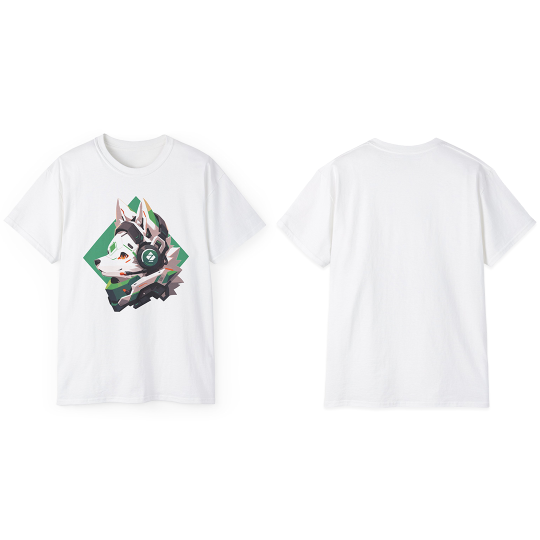 100% Cotton Short Sleeve Tee | Mascot-Dog-011