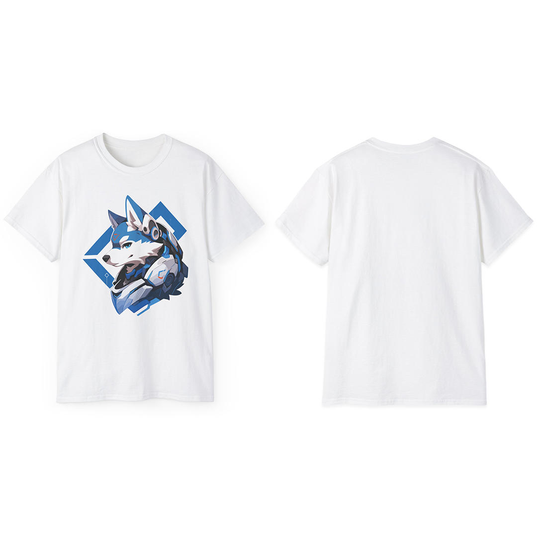 100% Cotton Short Sleeve Tee | Mascot-Dog-013