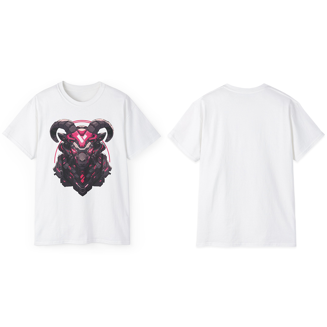 100%纯棉短袖T恤 | Mascot-Goat-001