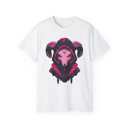 100% Cotton Short Sleeve Tee | Mascot-Goat-002