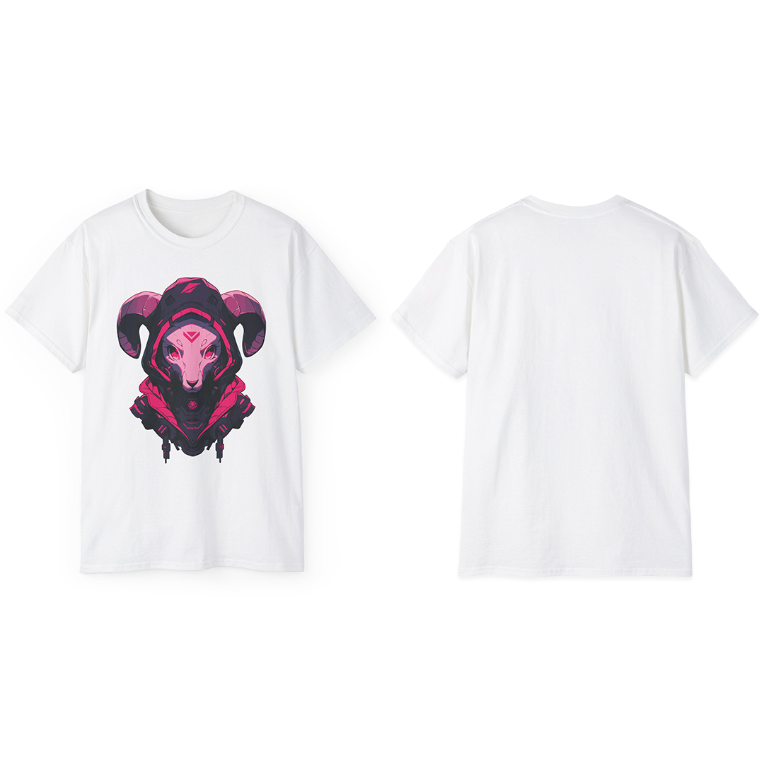 100%纯棉短袖T恤 | Mascot-Goat-002