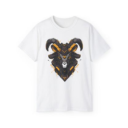 100% Cotton Short Sleeve Tee | Mascot-Goat-004