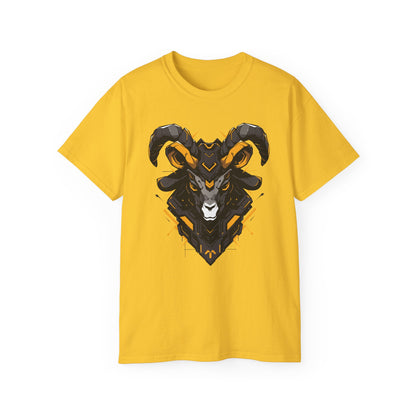 100% Cotton Short Sleeve Tee | Mascot-Goat-004