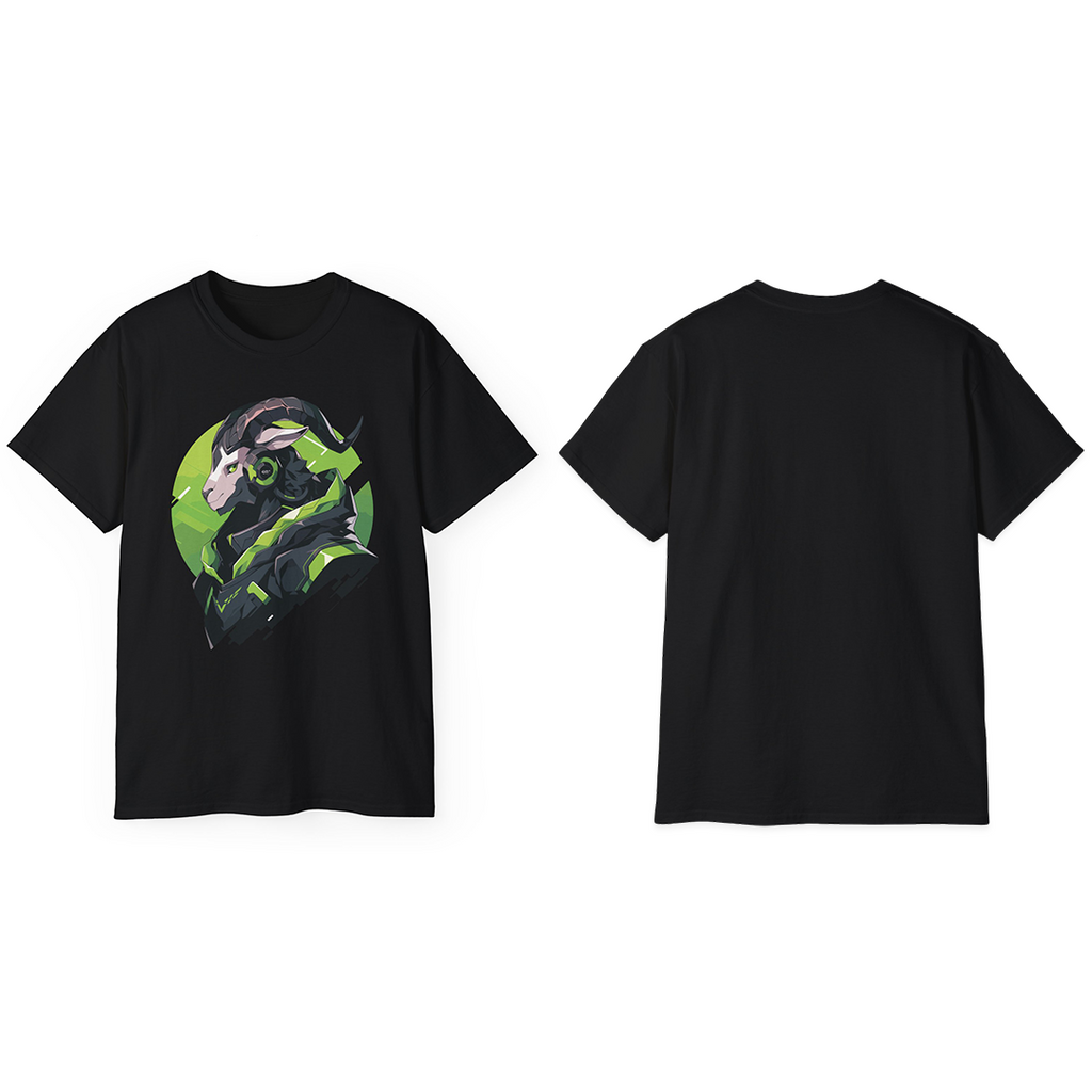 100%纯棉短袖T恤 | Mascot-Goat-005