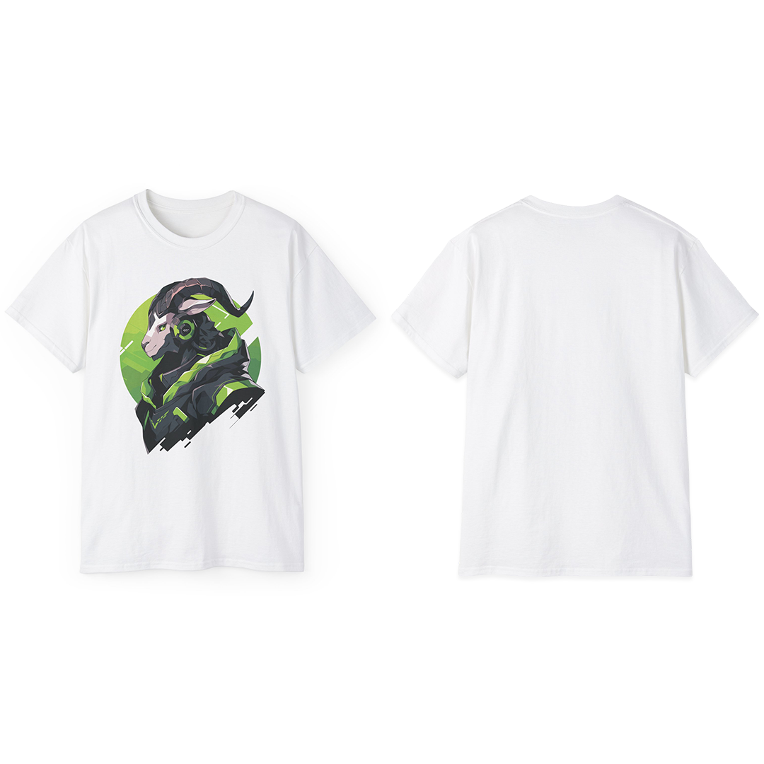 100%纯棉短袖T恤 | Mascot-Goat-005