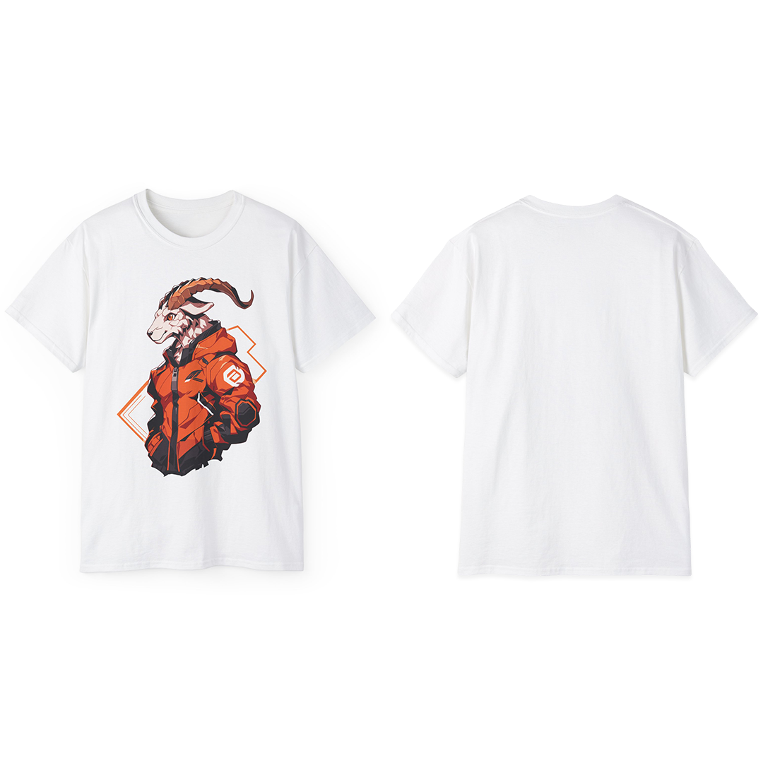 100%纯棉短袖T恤 | Mascot-Goat-007